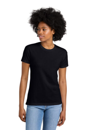 BLACK NL6600 next level apparel women's cvc relaxed tee