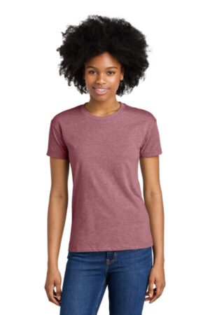 HEATHER MAUVE NL6600 next level apparel women's cvc relaxed tee