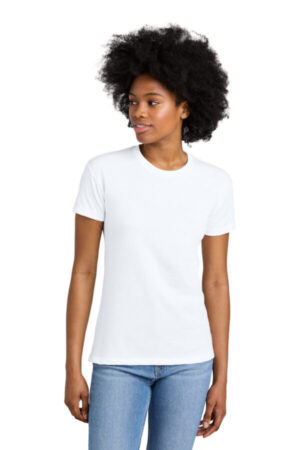 WHITE NL6600 next level apparel women's cvc relaxed tee