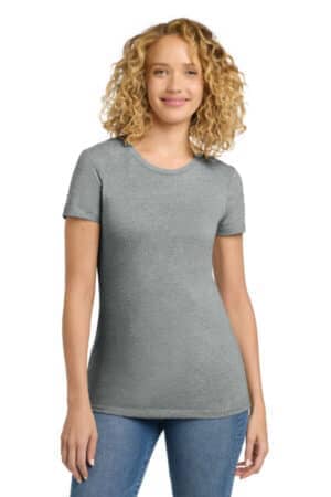 DARK HEATHER GRAY DARK HEATHER GRAY NL6610 next level apparel women's cvc tee