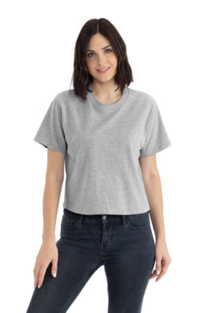 HEATHER GRAY NL7610 next level apparel women's heavyweight boxy tee