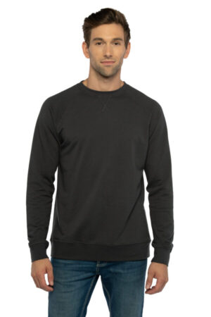 GRAPHITE BLACK NL9000 next level apparel laguna raglan sweatshirt
