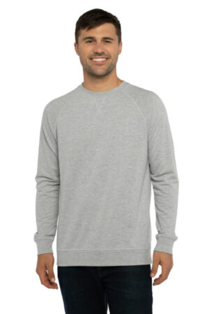 HEATHER GRAY NL9000 next level apparel laguna raglan sweatshirt