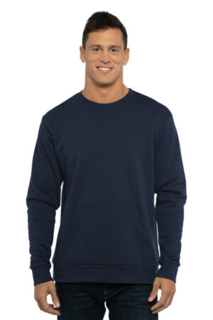 NL9001 next level apparel santa barbara pocket sweatshirt