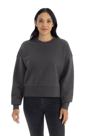 GRAPHITE BLACK NL9087 next level apparel women's heavyweight sweatshirt