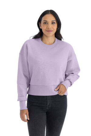 LAVENDER NL9087 next level apparel women's heavyweight sweatshirt