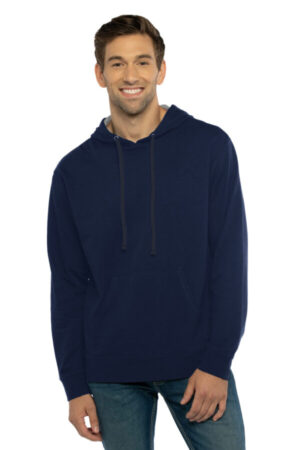 MIDNIGHT NAVY/ HEATHER GRAY NL9301 next level apparel laguna hoodie