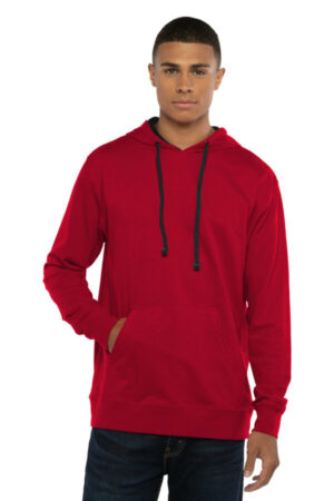 RED/ BLACK NL9301 next level apparel laguna hoodie