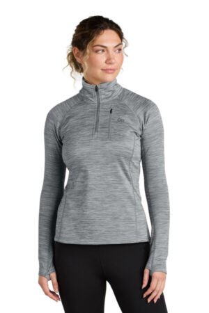 OR322263 limited edition outdoor research women's tech grid 1/4-zip fleece