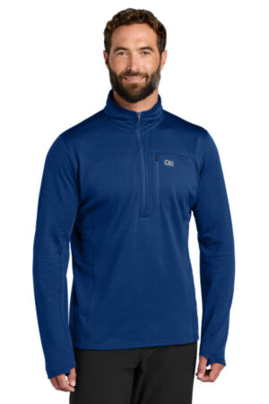 GALAXY BLUE OR322267 limited edition outdoor research tech grid 1/4-zip fleece