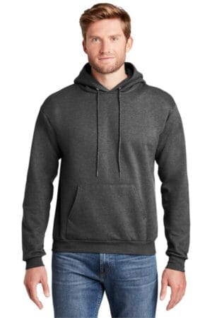 CHARCOAL HEATHER P170 hanes ecosmart-pullover hooded sweatshirt