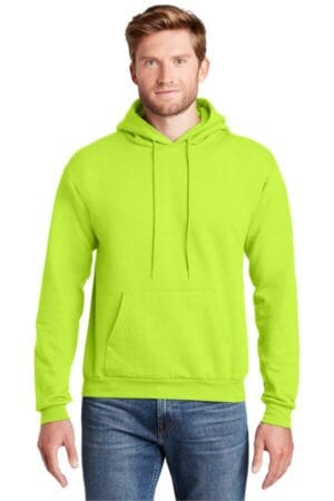 SAFETY GREEN P170 hanes ecosmart-pullover hooded sweatshirt