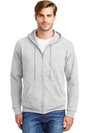 ASH P180 hanes-ecosmart full-zip hooded sweatshirt