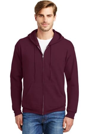 P180 hanes-ecosmart full-zip hooded sweatshirt
