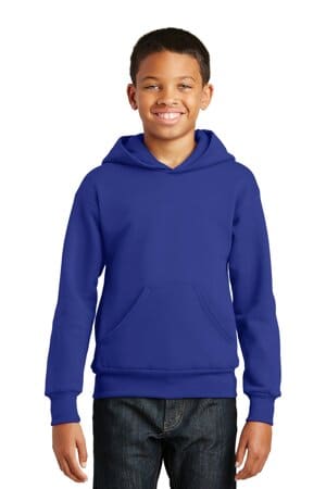 DEEP ROYAL P470 hanes-youth ecosmart pullover hooded sweatshirt