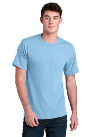 LIGHT BLUE PC01 port & company core blend recycled tee