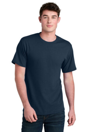 NAVY PC01 port & company core blend recycled tee