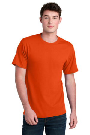 ORANGE PC01 port & company core blend recycled tee