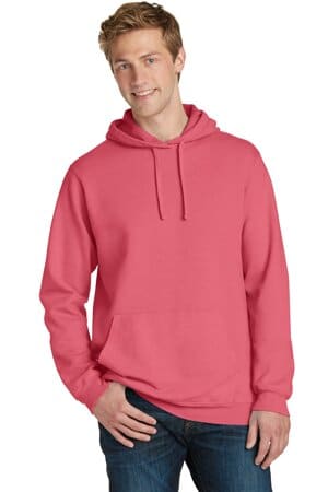 FRUIT PUNCH PC098H port & company beach wash garment-dyed pullover hooded sweatshirt