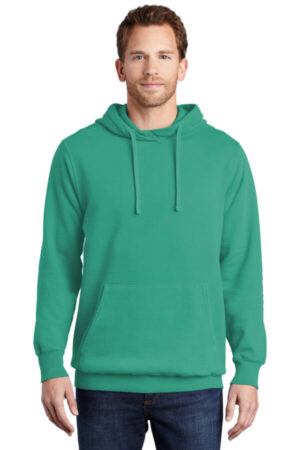 PEACOCK PC098H port & company beach wash garment-dyed pullover hooded sweatshirt