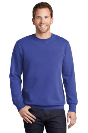 PC098 port & company beach wash garment-dyed crewneck sweatshirt