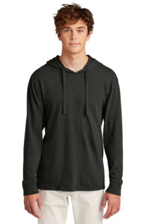 PC099H port & co beach wash garment-dyed pullover hooded tee