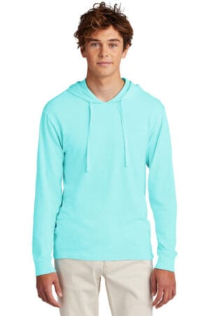 GLACIER GLACIER PC099H port & co beach wash garment-dyed pullover hooded tee