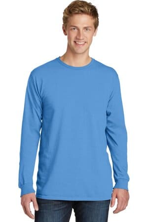 BLUE MOON PC099LS port & company beach wash garment-dyed long sleeve tee