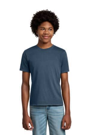 DENIM BLUE PC099Y port & co youth beach wash garment-dyed tee