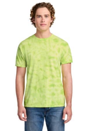 LEMON LIME PC145 port & co crystal tie-dye tee