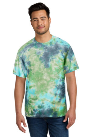 PLANET EARTH COLORBURST PC145 port & company crystal tie-dye tee