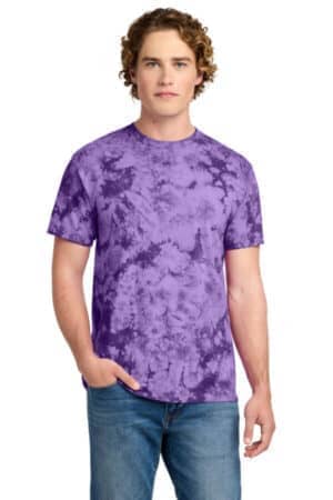 PURPLE PC145 port & co crystal tie-dye tee