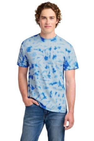 TRUE ROYAL PC145 port & co crystal tie-dye tee