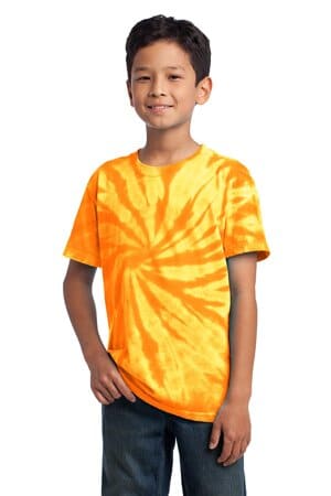 GOLD PC147Y port & company-youth tie-dye tee