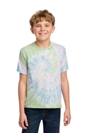 PC147Y port & co youth tie-dye tee
