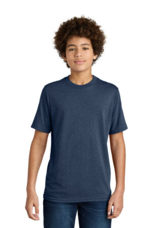 TEAM NAVY HEATHER PC340Y port & company youth cvc tee