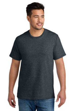 DARK HEATHER GREY PC340 port & company cvc tee