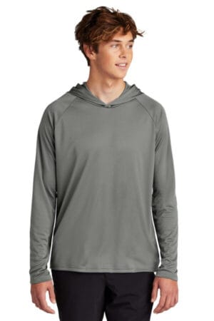 CHARCOAL PC380H port & company performance pullover hooded tee