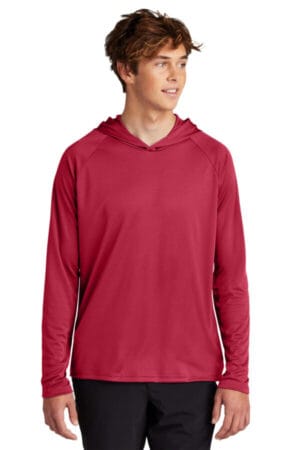 PC380H port & company performance pullover hooded tee