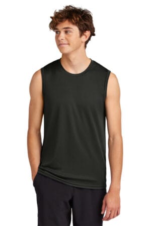 JET BLACK PC380SL port & company performance sleeveless tee