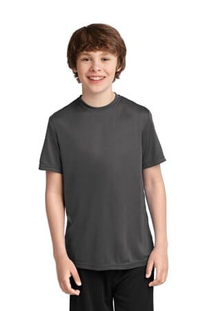 CHARCOAL PC380Y port & company youth performance tee