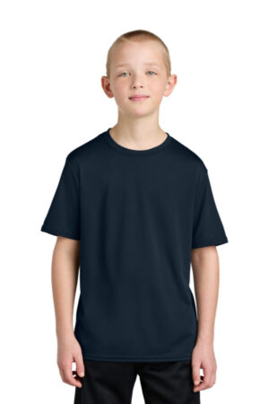 TRUE NAVY PC380Y port & company youth performance tee