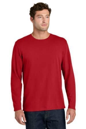 RED RED PC43LS port & co easy cotton long sleeve tee