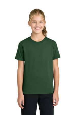 FOREST GREEN FOREST GREEN PC43Y port & co youth easy cotton tee