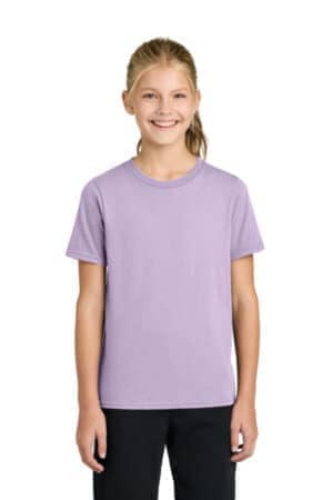 LAVENDER PC43Y port & co youth easy cotton tee