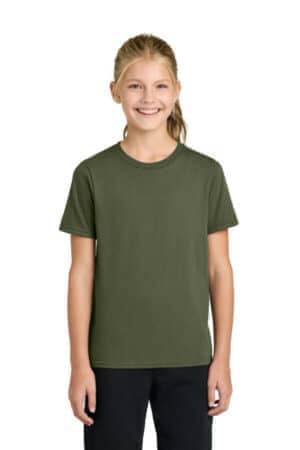 OLIVE DRAB GREEN OLIVE DRAB GREEN PC43Y port & co youth easy cotton tee
