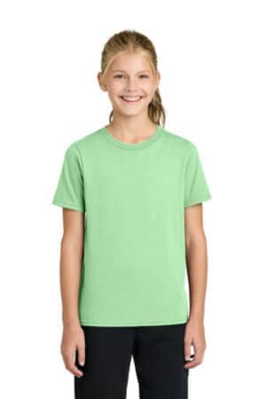 SPEARMINT PC43Y port & co youth easy cotton tee