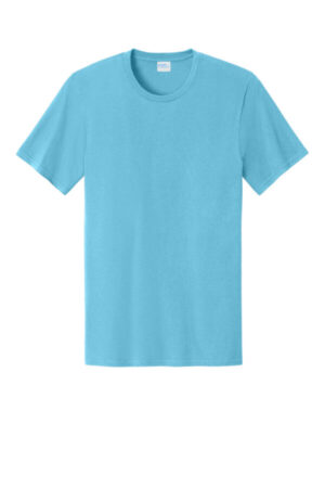 AQUATIC BLUE PC43 port & company easy cotton tee