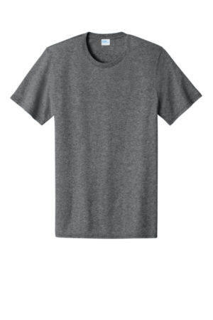 GRAPHITE HEATHER PC43 port & company easy cotton tee