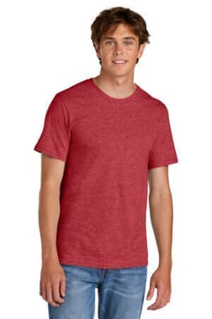 HEATHER RED PC43 port & co easy cotton tee